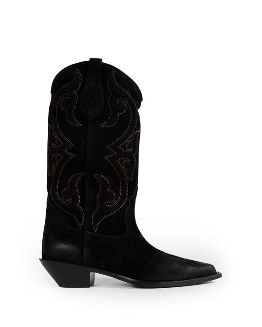 Sonora Boots Black Yuma Suede Ankle Boots