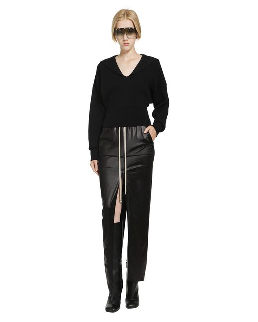 Rick Owens Black Temple Dracu Cropped V