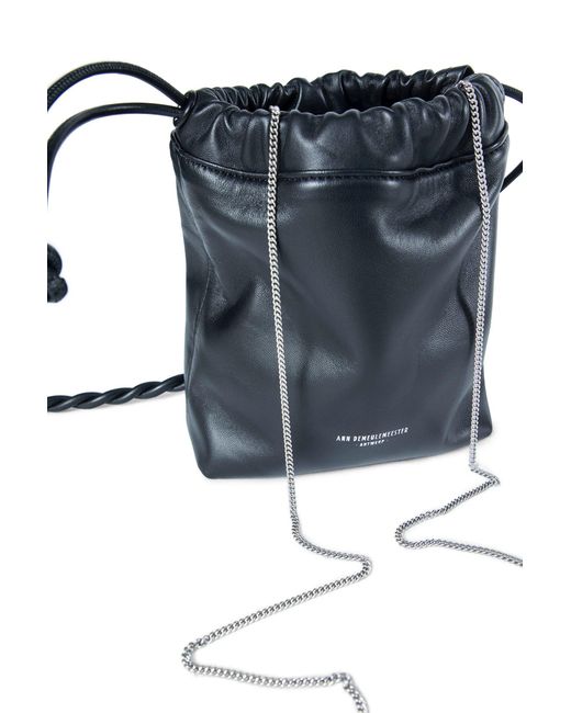 Ann Demeulemeester Blue Marylin Medium Knot Bag