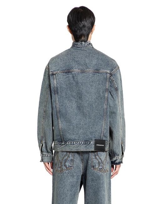 JORDANLUCA Blue Liquidity Jacket for men