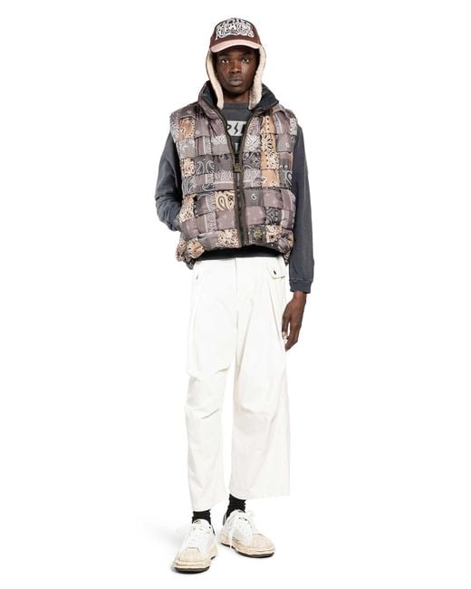 Kapital Brown Bandana Nylon Keel Weaving Vest for men