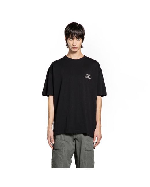 C P Company Black T-Shirt for men