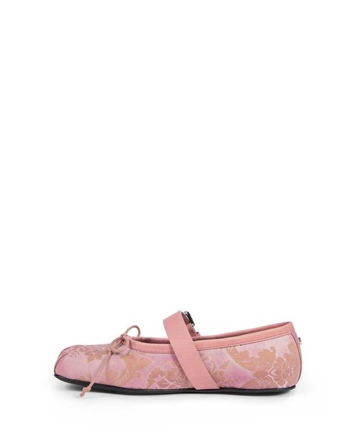 Ann Demeulemeester Pink Zoey Ballerinas With Belt