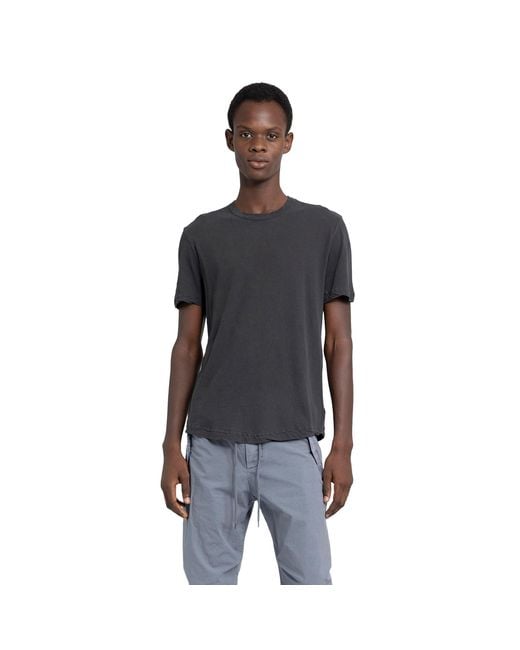 James Perse Blue Clear Jersey Crew T-Shirt for men