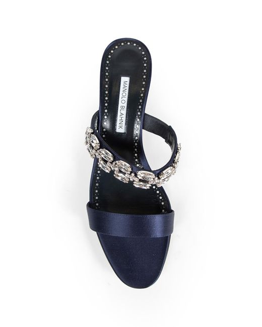 Manolo Blahnik White Sakotam Sandals 050