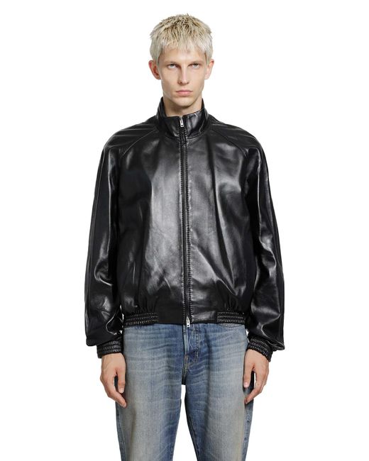 Acne Black Soft Lambskin Jacket for men