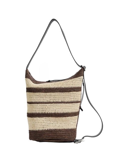 Loewe White Loop Bucket Medium Bag for men