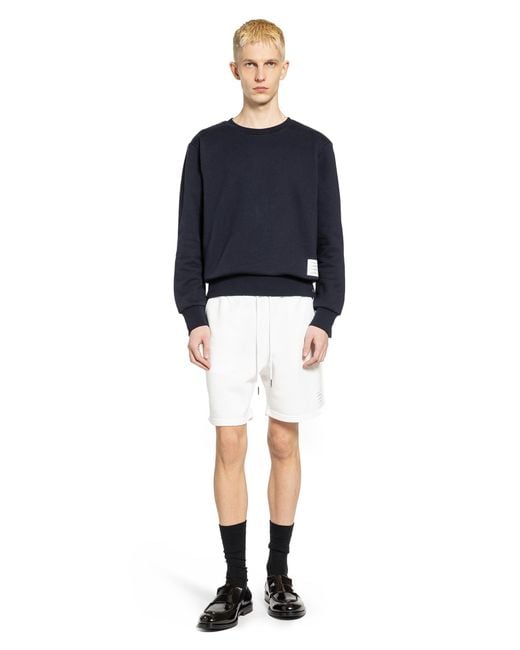 Thom Browne Blue Classic Loopback Rwb Sweatshirt for men