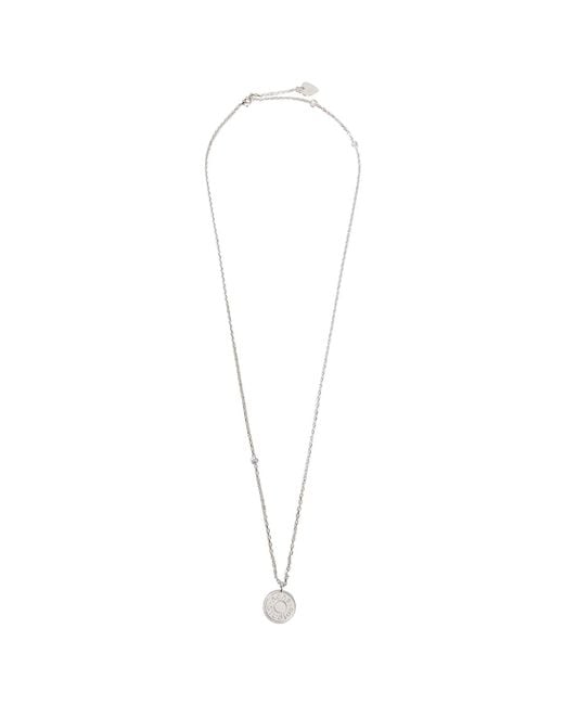 Acne White Denim Rivet Necklace