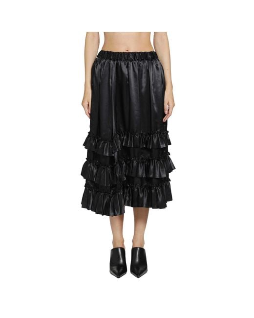 Noir Kei Ninomiya Black Layered Skirt