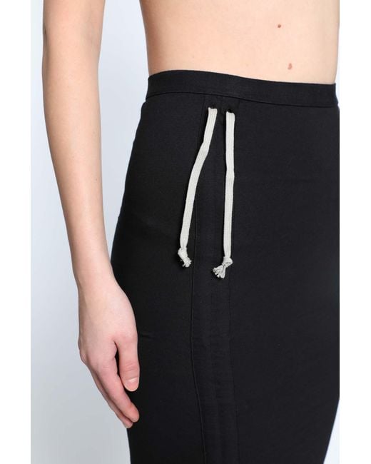 Rick Owens Black Concordians Edfu Long Skirt