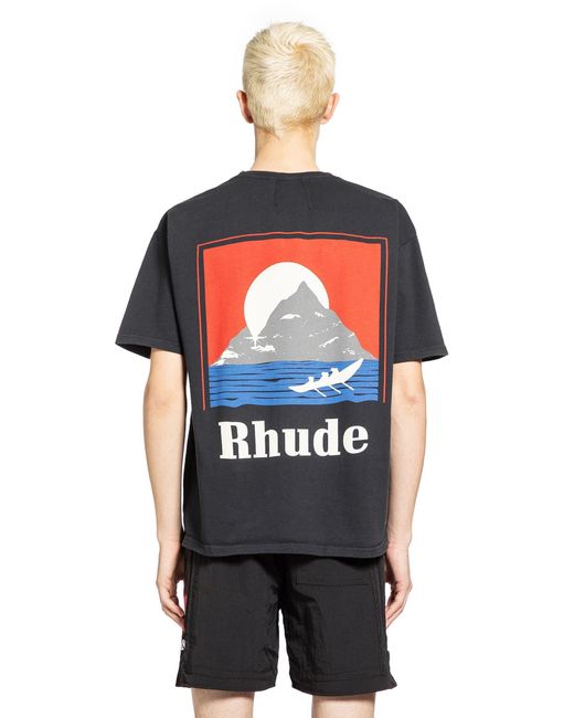 Rhude Black Moonlight Regatta Tee for men