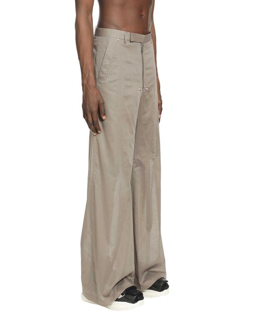 Rick Owens Natural Belas Wide Leg Trousers for men