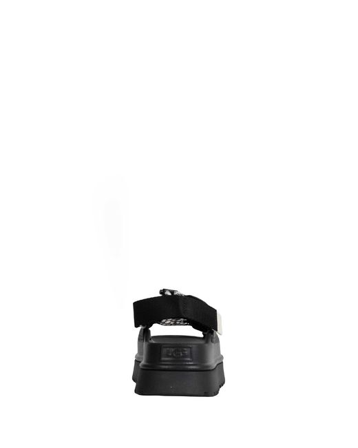 Ugg Black Goldenglow Toggle Sandals