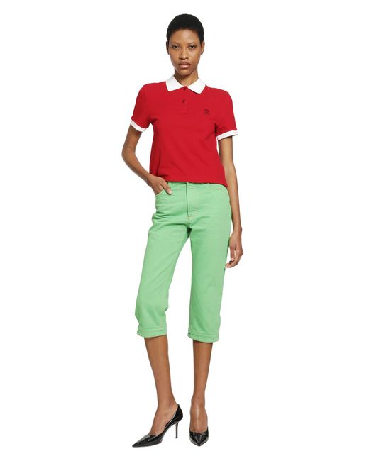 Versace Embroidered Cotton Piqué Polo