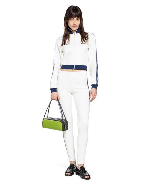 Prada White Fleece Leggings