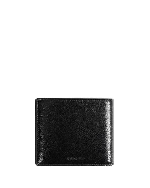 Balenciaga Black Le City Aquare Folded Wallet for men