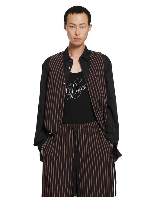 Ann Demeulemeester Black Kaare Classic Waistcoat for men