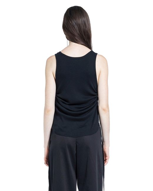 Ann Demeulemeester Blue Mara Wrinkled Cropped Tank Top