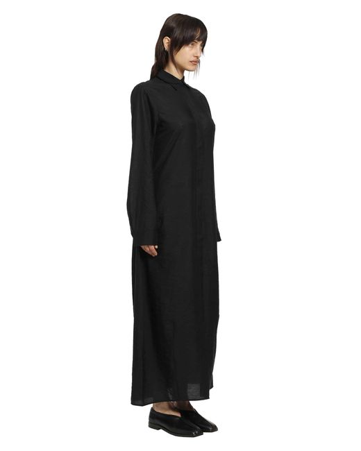 Totême Black Parachute Shirt Dress