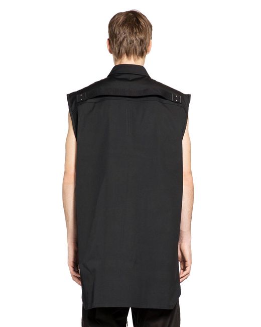 Rick Owens Black Temple Jumbo Sl Outshirt for men