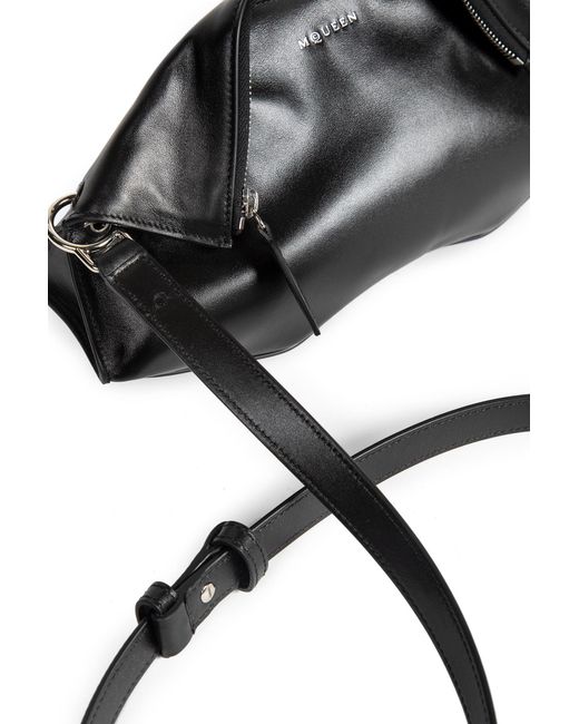 Alexander McQueen Black Manta Clutch
