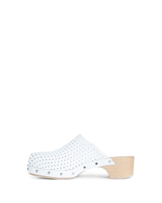 Balenciaga White Mules