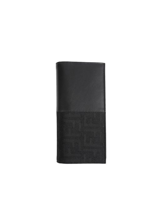 Fendi Black Continental Jacquard Wallet for men
