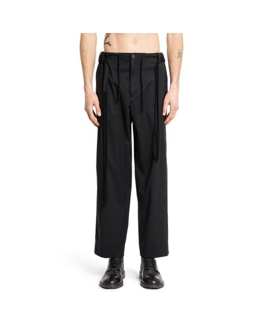 Craig Green Black Elasticated Worker Trousers for men