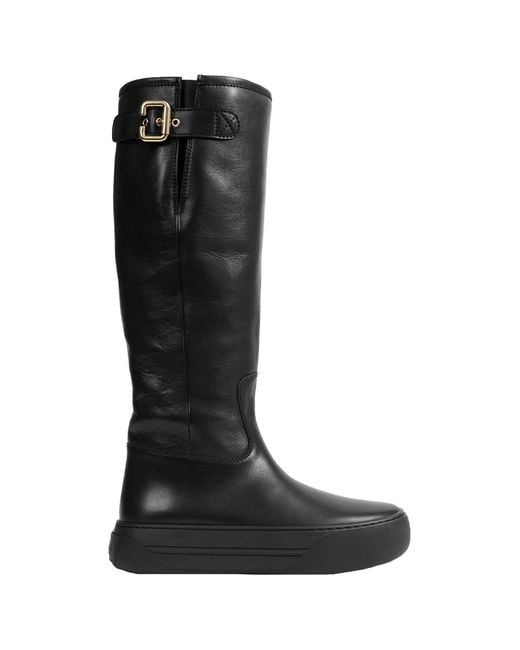 Chloé Black Delia High Boots