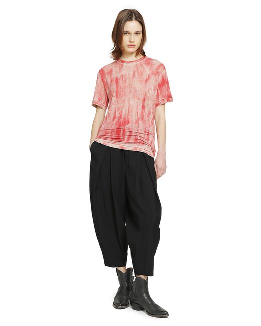 Comme des Garçons Pink Overdyed Linen T-Shirt
