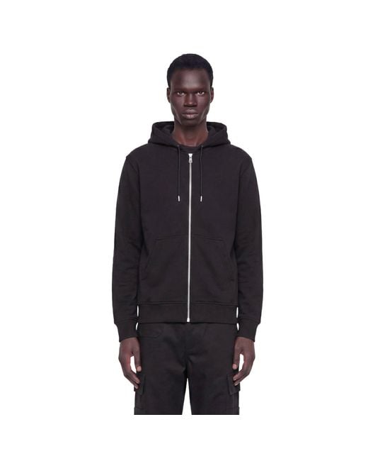 Givenchy Black Photographic Negative Logo Zip-Up Hoodie for men