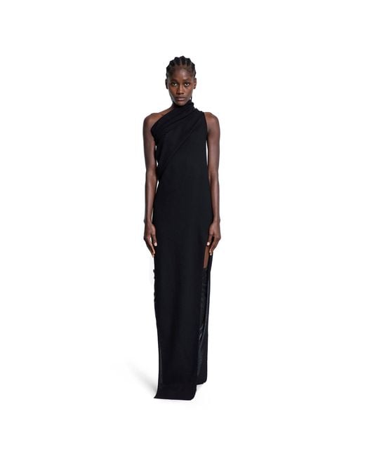 Rick Owens Black Concordians Athena Arrowhead Gown