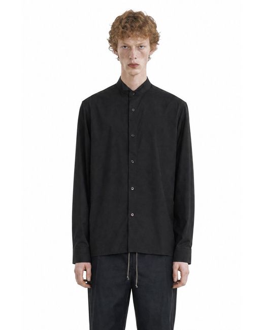 Maison Margiela Black Cotton Poplin Shirt for men