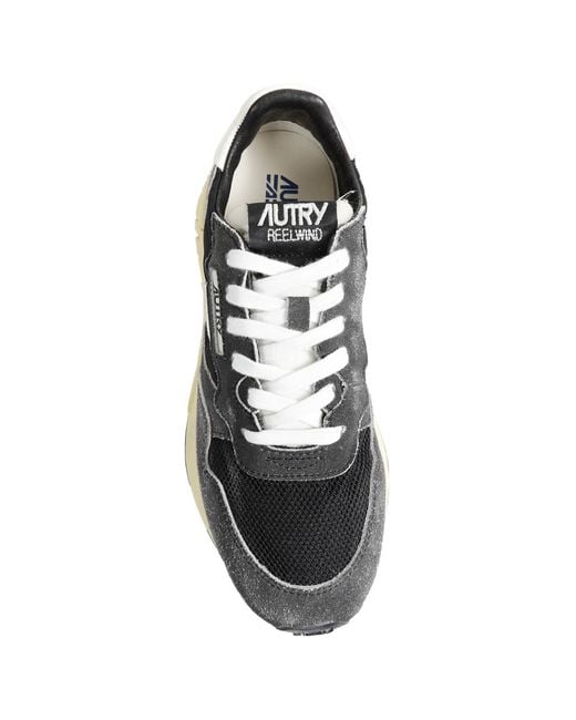 Autry Black Reelwind Low Sneakers for men