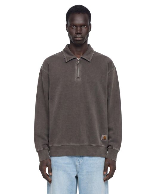 Carhartt Brown Harper Polo Cotton Jersey for men
