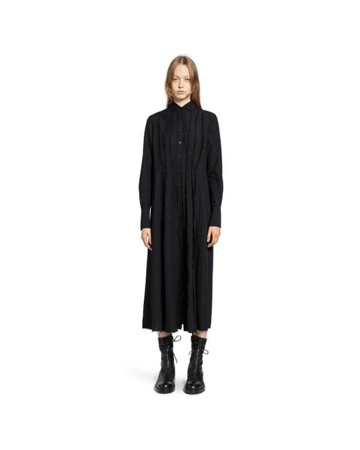 Forme D'expression Black Victorian Cotton Long Dress