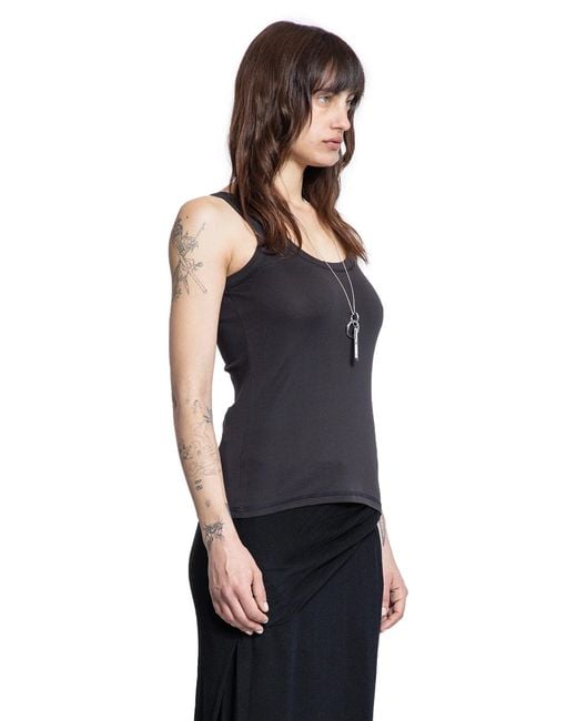 Lemaire Blue Ribbed Tank Top