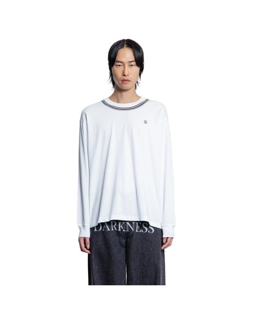 Undercover White Levi's Collaboration Cotton Jersey Long Sleeve Tee for men