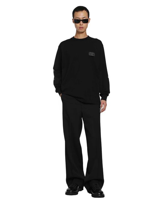Undercover Black Up2F4809 Long Sleeve T-Shirt for men