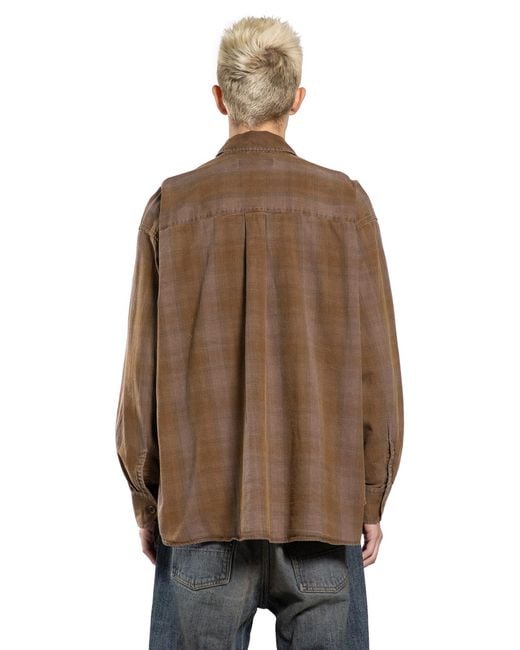 Our Legacy Brown Borrowed Shirt for men