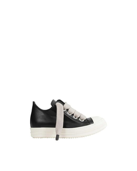 Rick Owens Black Tower Jumbolace Low Sneaks
