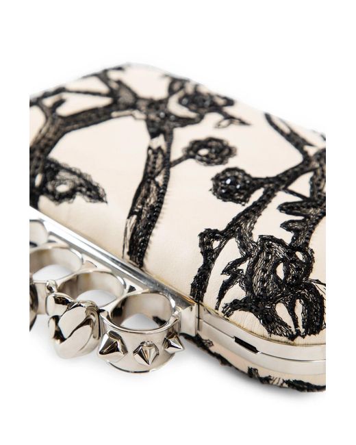 Alexander McQueen White Knuckle Clutch