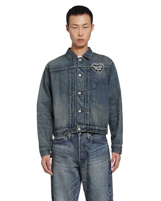 Human Made Blue Future Denim Work Jacket for men