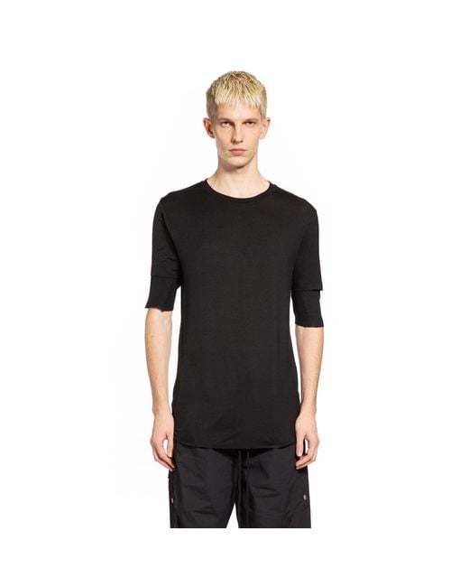 Thom Krom Black Layered Stretch Modal T-Shirt for men