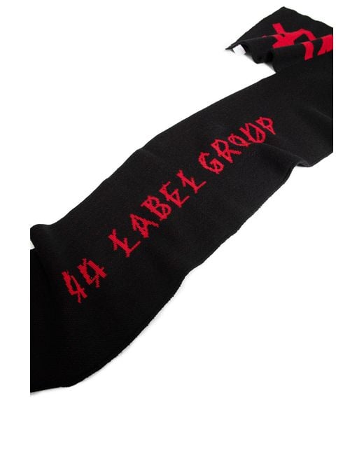 44 Label Group Black 44 Scarf for men