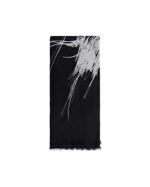 Ann Demeulemeester Black Vesta Square Scarf