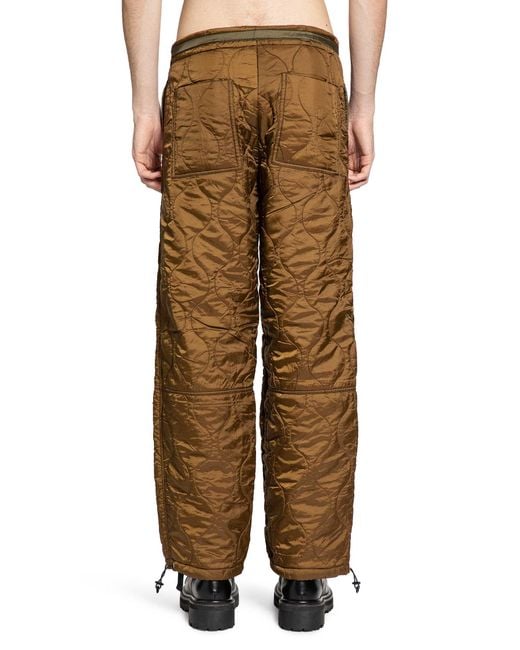 Oamc Peacemaker Brown Liner Pants for men