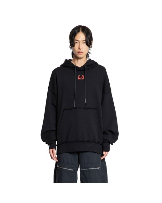 44 Label Group Black Drip 44 Hoodie for men