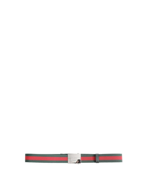 Gucci White Web Belt for men